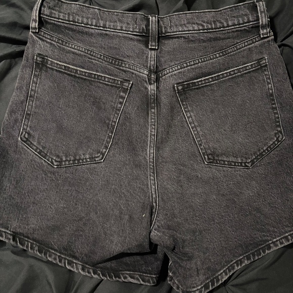Women’s black denim Abercrombie shorts - Picture 2 of 3